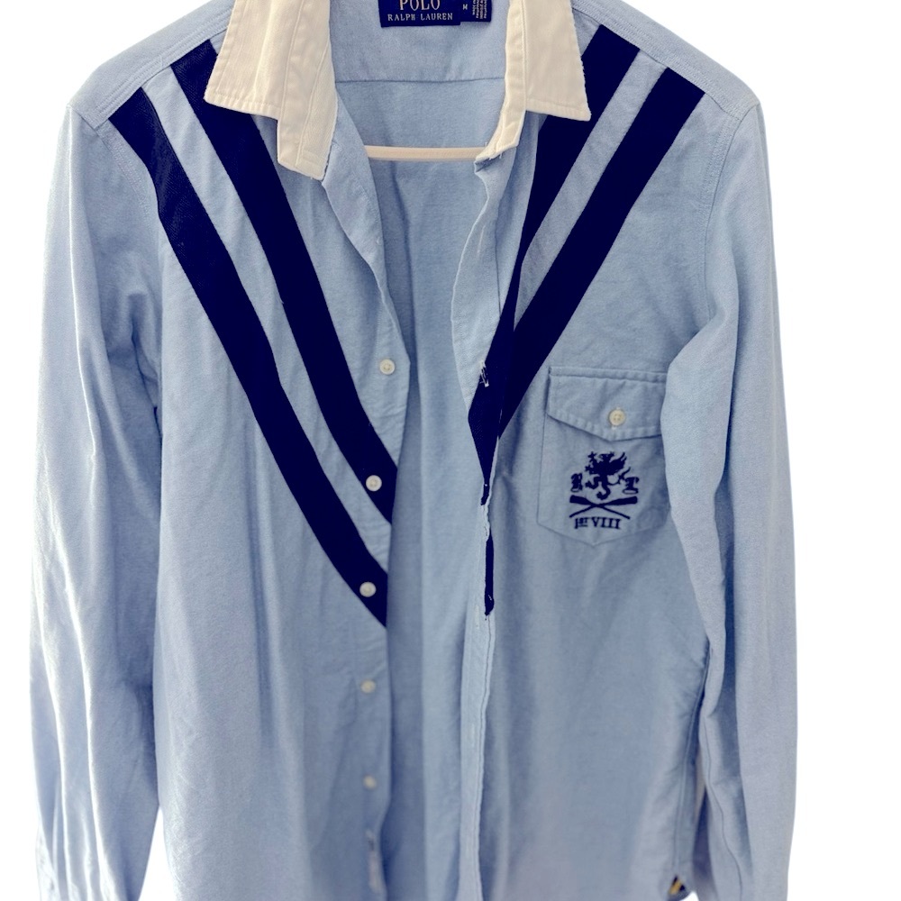 Ralph Lauren Light Blue Shirt with Black Accents